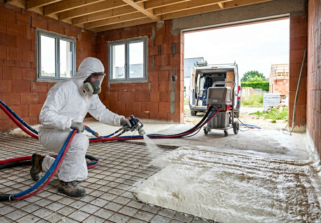 Isolation des sols de maisons neuves à Lorient